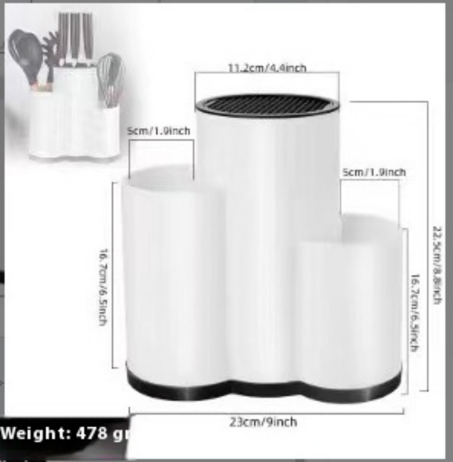 Transform Your Kitchen with the TPR Material Knife Holder
